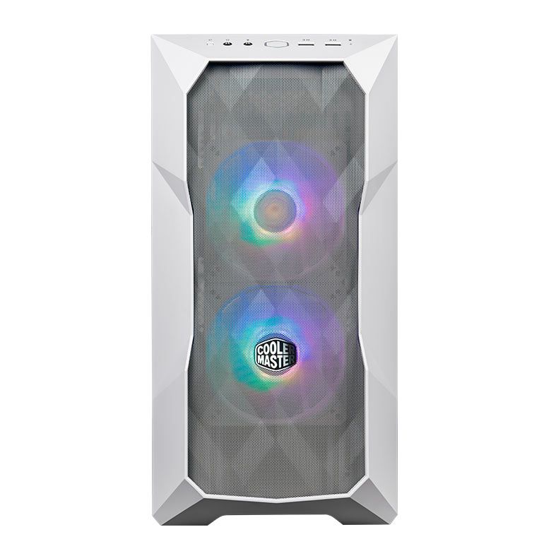Gabinete Cooler Master Masterbox TD300 Mesh, ARGB, Mini-Tower, Lateral de Vidro, Branco, TD300-WGNN-S00