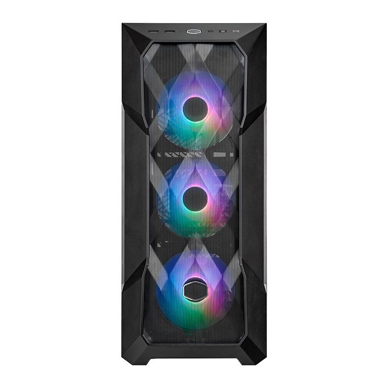 Gabinete Cooler Master Masterbox TD500 Mesh V2, ARGB, Lateral de Vidro, Com 3 Fans, Preto, TD500V2-KGNN-S00