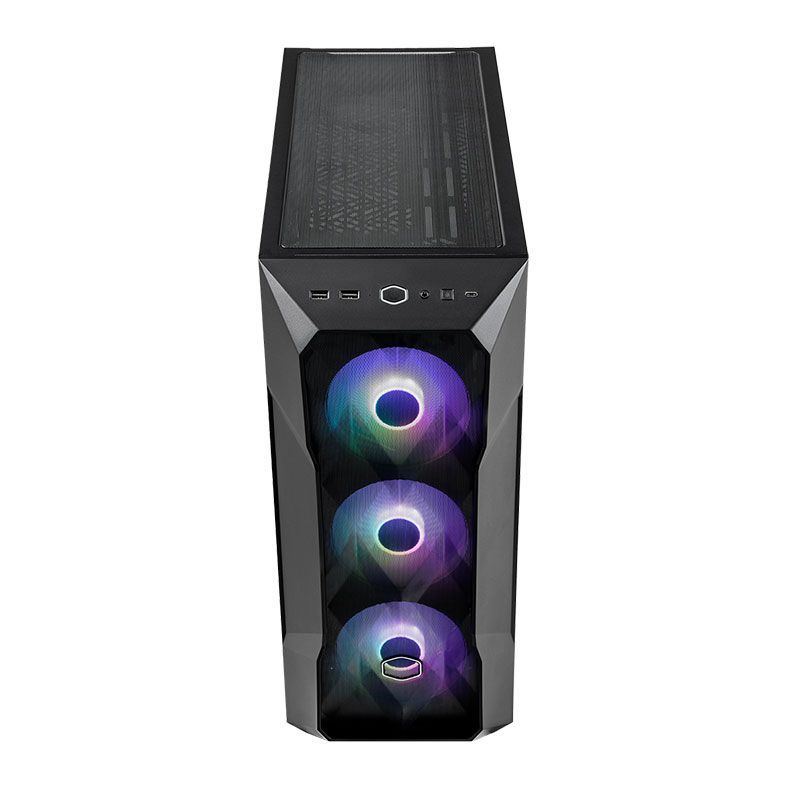 Gabinete Cooler Master Masterbox TD500 Mesh V2, ARGB, Lateral de Vidro, Com 3 Fans, Preto, TD500V2-KGNN-S00