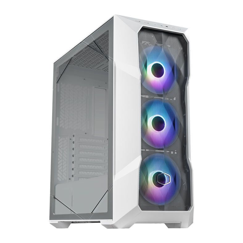 Gabinete Gamer Cooler Master TD500 Mesh V2, ARGB, Mid-Tower, Lateral de Vidro, Com 3 Fans, Branco, TD500V2-WGNN-S00
