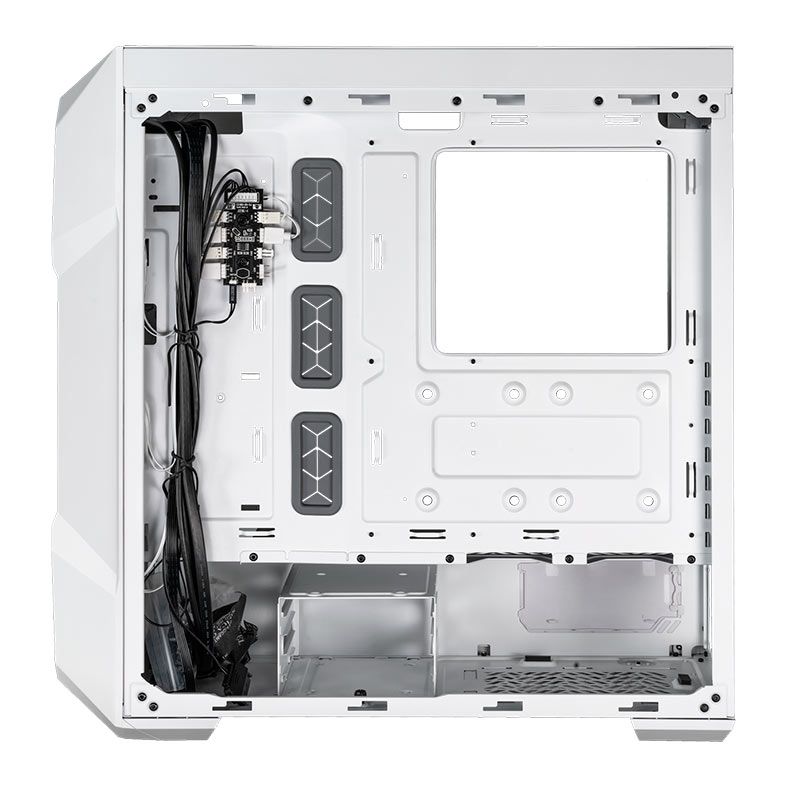 Gabinete Gamer Cooler Master TD500 Mesh V2, ARGB, Mid-Tower, Lateral de Vidro, Com 3 Fans, Branco, TD500V2-WGNN-S00