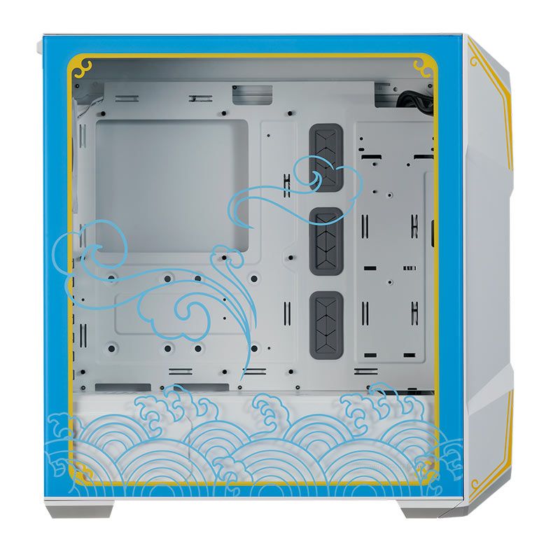 Gabinete Gamer Cooler Master TD500 Mesh V2 Street Fighter 6 Chun-Li, ARGB, Mid-Tower, Lateral de Vidro, Com 3 Fans, Branco, TD500V2-WGNN-SCL