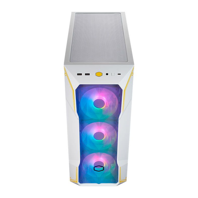 Gabinete Gamer Cooler Master TD500 Mesh V2 Street Fighter 6 Chun-Li, ARGB, Mid-Tower, Lateral de Vidro, Com 3 Fans, Branco, TD500V2-WGNN-SCL