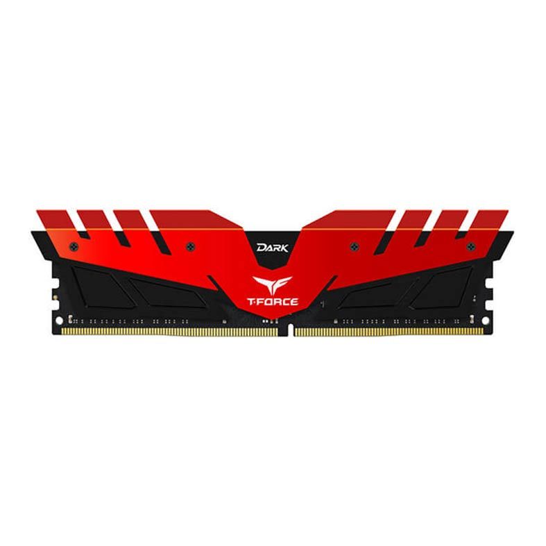 Memoria Team Group T-Force Dark 4GB (1x4) 2666MHz DDR4 Vermelho, TDRED44G2666HC15B01