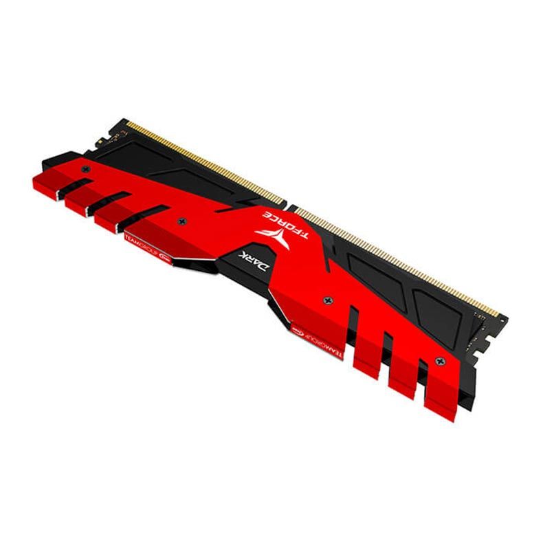 Memoria Team Group T-Force Dark 4GB (1x4) 2666MHz DDR4 Vermelho, TDRED44G2666HC15B01