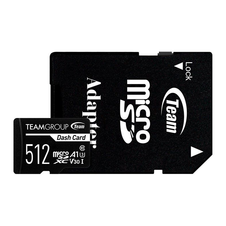 Cartao de Memoria Team Group Dash, 512GB, MicroSDXC, UHS-I, V30, TDUSDX512GUHS03