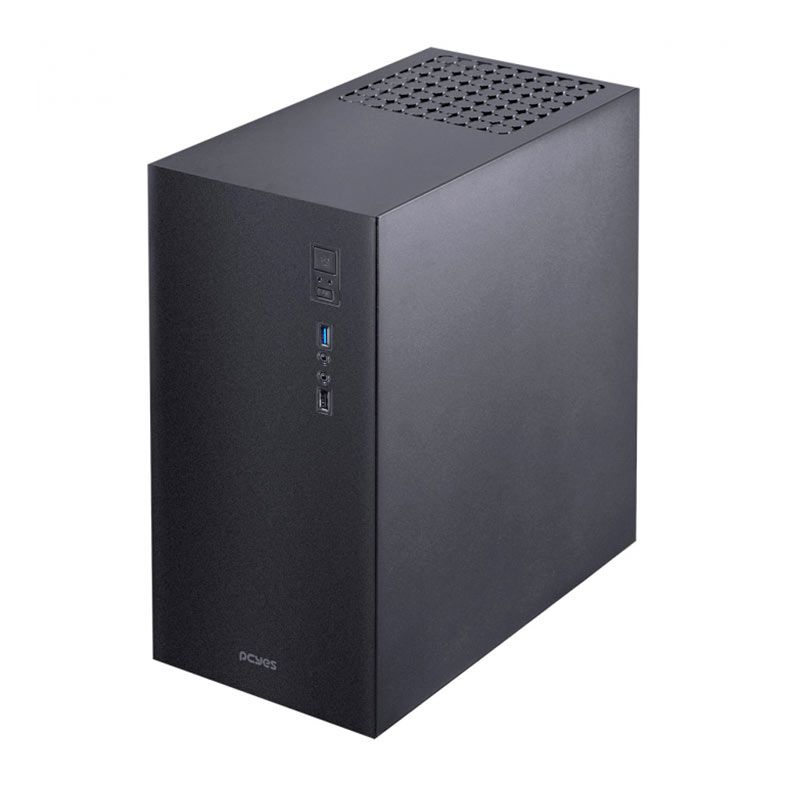 Gabinete Gamer Pcyes Terra, Mid-Tower, Lateral de Acrilico, Com 2 Fans, Preto, TERPT2FCA