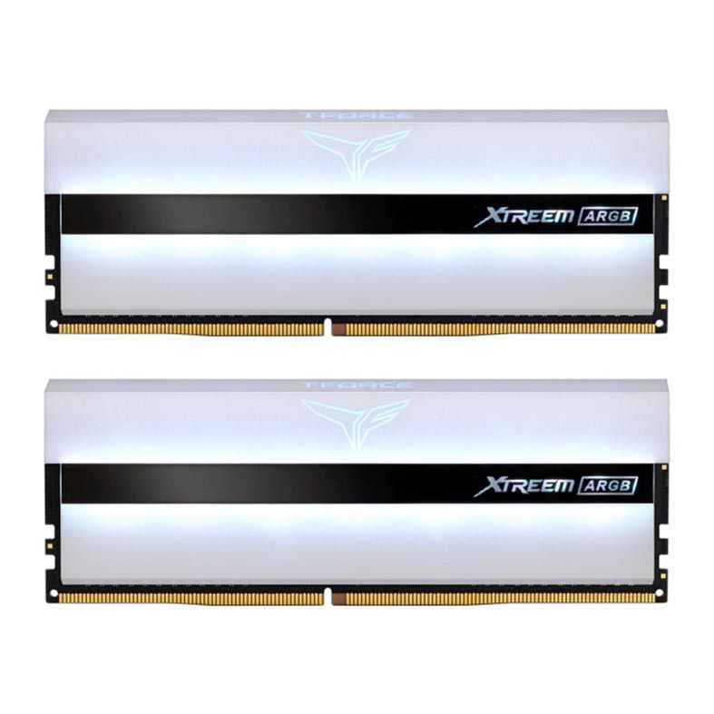 Memoria Team Group T-Force Xtreem ARGB 16GB (2x8) DDR4 3600MHz Branca, TF13D416G3600HC18JDC01