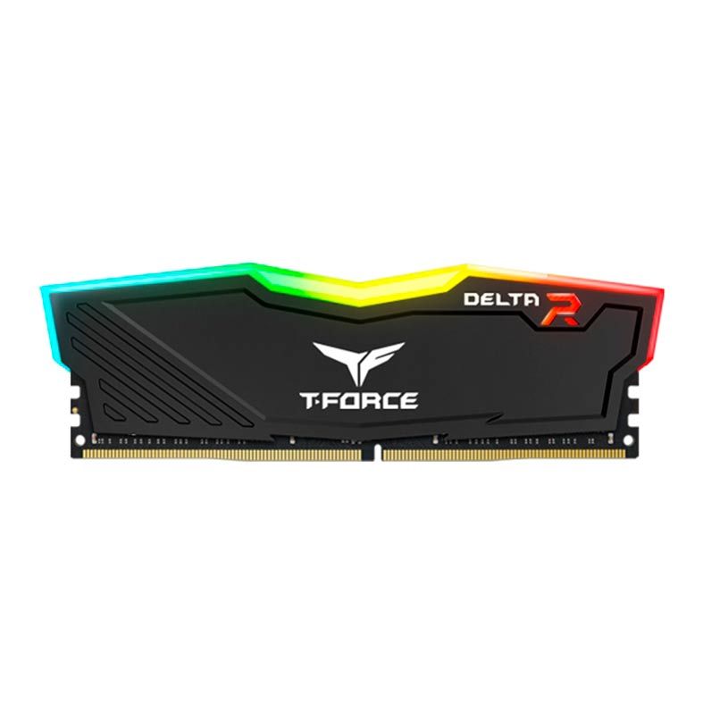 Memoria Team Group T-Force Delta RGB, 4GB(1x4GB), DDR4, 2400MHz, C15, Preto, TF3D44G2400HC15B01