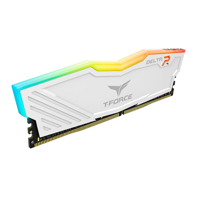 Memoria Team Group T-Force Delta R, RGB, 16GB (2x8GB), DDR4, 3200MHz, C16, Branco, TF4D416G3200HC16FDC01
