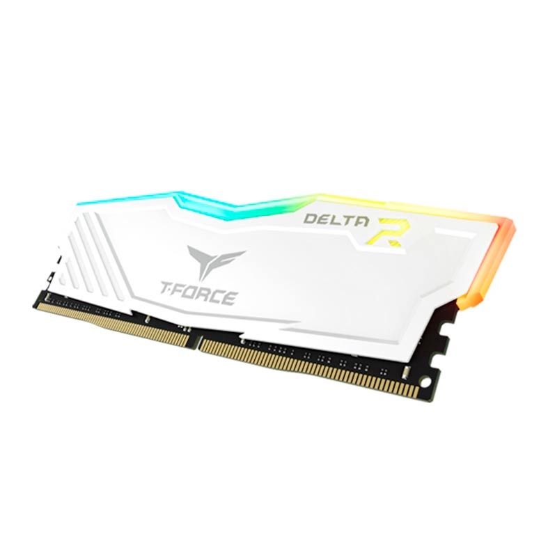 Memoria Team Group T-Force Delta RGB, 8GB(1x8GB), DDR4, 3200MHz, C19, Branco, TF4D48G3200HC19C01