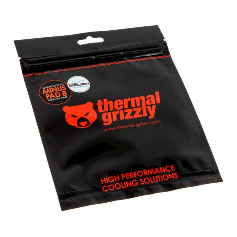 Almofada Termica Thermal Grizzly Minus PAD 8, 100x100x1.5mm, TG-MP8-100-100-15-1R