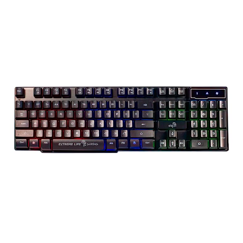 Teclado Gamer ELG BLACK SHIELD, ABNT2, Led 3 Cores, Preto, TGBS