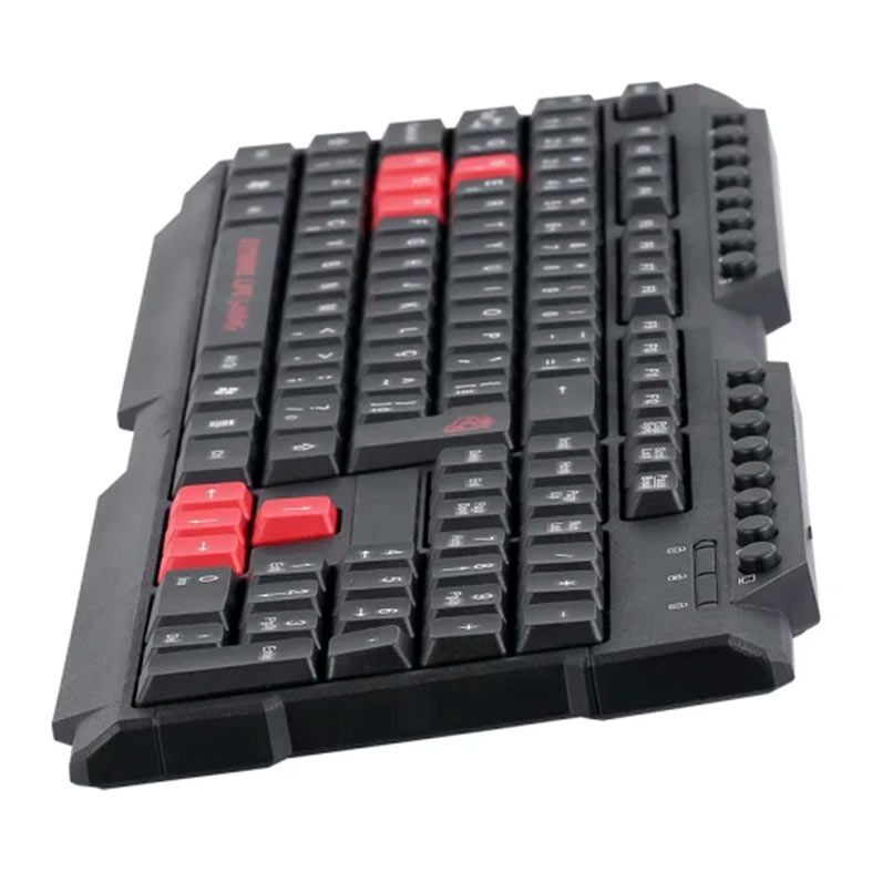 Teclado Gamer ELG DRAGON WAR, ABNT2, Preto e Vermelho, TGDW2