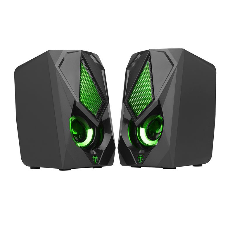 Caixa de Som T-Dagger Black Box, 2x3W RMS, RGB, USB, Preto, TGS500