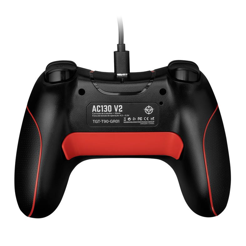 OPENBOX Controle TGT AC130 V2, PC/PS3/Android, Preto, TGT-AC130-BL02