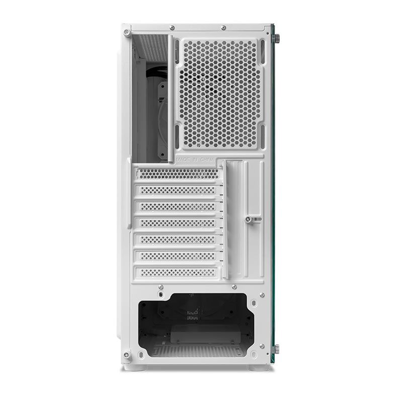 Gabinete Gamer TGT Carbon V2, RGB, Mid-Tower, Lateral De Vidro, Com 3 Fans, Branco, TGT-CBNV2-WH