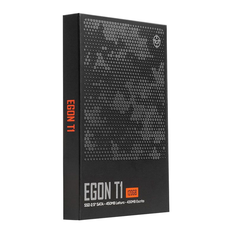 SSD TGT Egon T1, 120GB, Sata III 6GB/s, Leitura 450 MB/s, Gravacao 430 MB/s, TGT-EGNT1-120