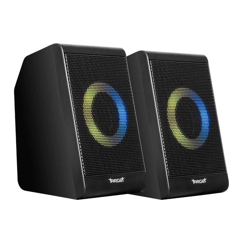 Caixa de Som TGT Eryx V2, RGB, 2x3W RMS, Preto, TGT-ERX-RGB01
