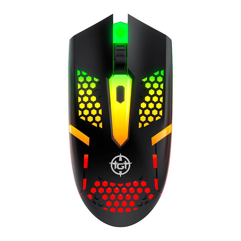 Combo Gamer TGT Fal, Rainbow, Teclado ABNT2, Mouse 1600DPI, Mousepad Pequeno, TGT-FAL-RBW03