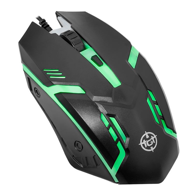 OPENBOX Mouse Gamer TGT GM25, Rainbow, 2400DPI, 4 Botoes, Preto, TGT-GM25-BL01