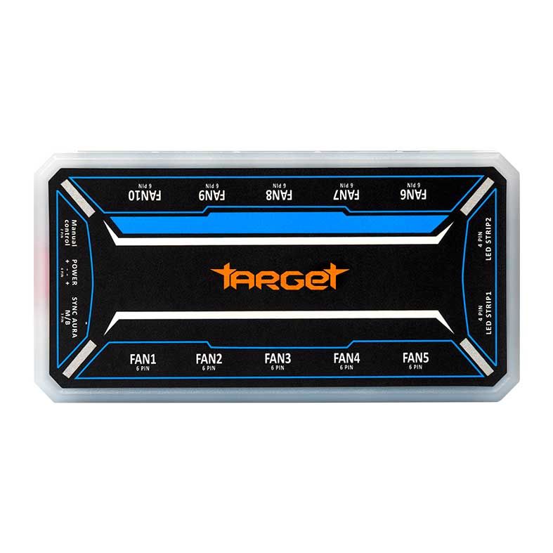 Kit Ventoinhas TGT Humber, ARGB, 5x120mm + Controladora, Preto, TGT-HR5-BK01