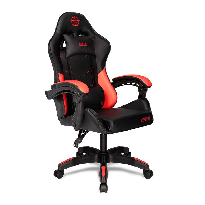 Cadeira Gamer TGT Heron M, Preto e Vermelho, TGT-HRM-RD02