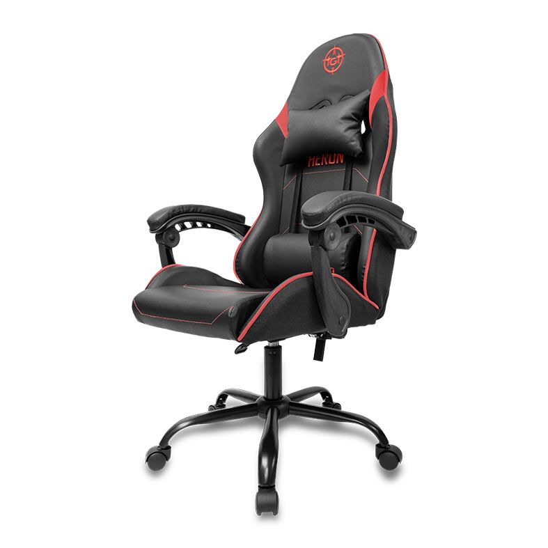 Cadeira Gamer TGT Heron TC, Preto e Vermelho, TGT-HRTC-BR01