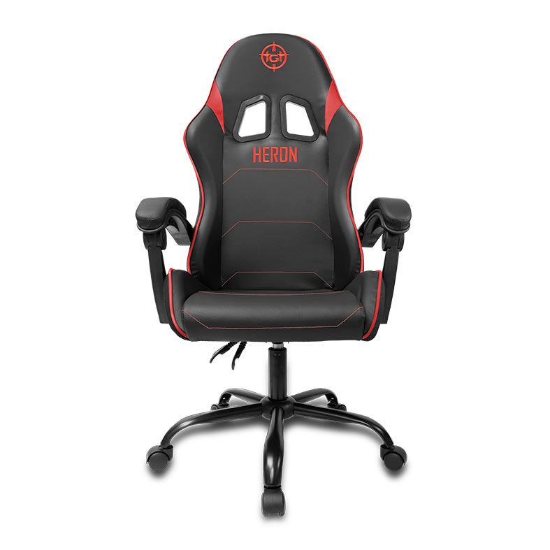 Cadeira Gamer TGT Heron TC, Preto e Vermelho, TGT-HRTC-BR01