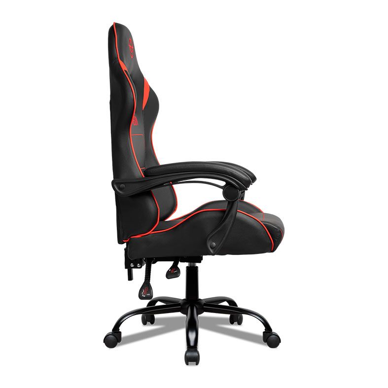 Cadeira Gamer TGT Heron TC, Espuma Moldada, Preto e Vermelho, TGT-HRTC-BR02