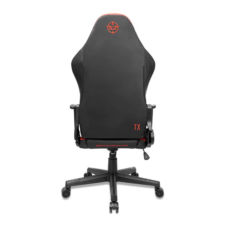 Cadeira Gamer TGT Heron TX, Preto e Vermelho, TGT-HRTX-BRD01