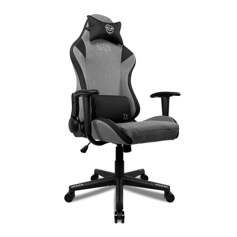 Cadeira Gamer TGT Heron TX Tecido, Preto e Cinza, TGT-HRTX-FB01