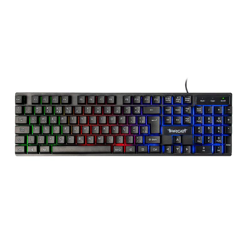 OPENBOX Teclado Gamer TGT M60 A2, Rainbow, ABNT2, Preto, TGT-M60A2-RBW01