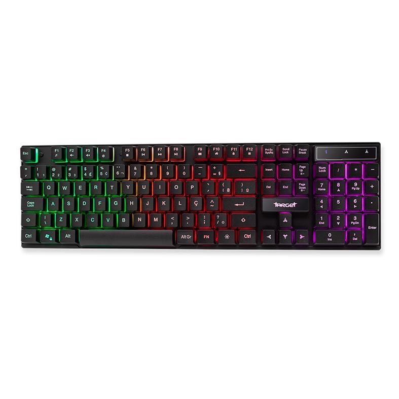 Kit Teclado e Mouse, Teclado TGT Negev Rainbow RGB + Mouse TGT Karambit Rainbow RGB 6 Botões