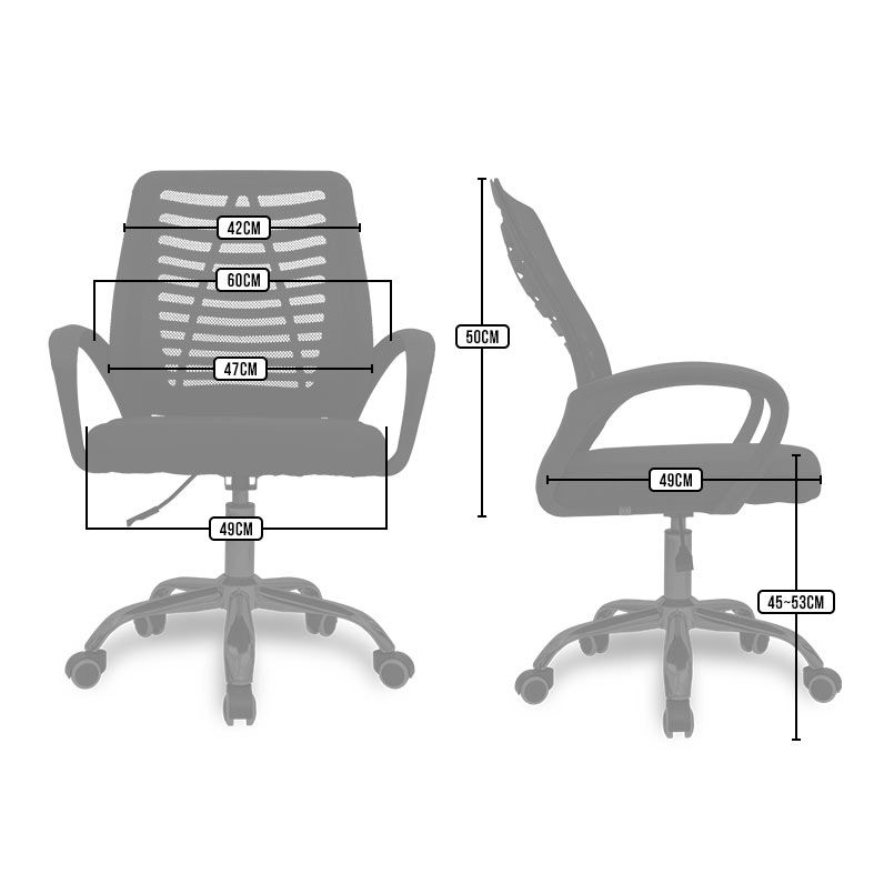 Cadeira TGT Office TS100, Preto, TGT-OFC-001