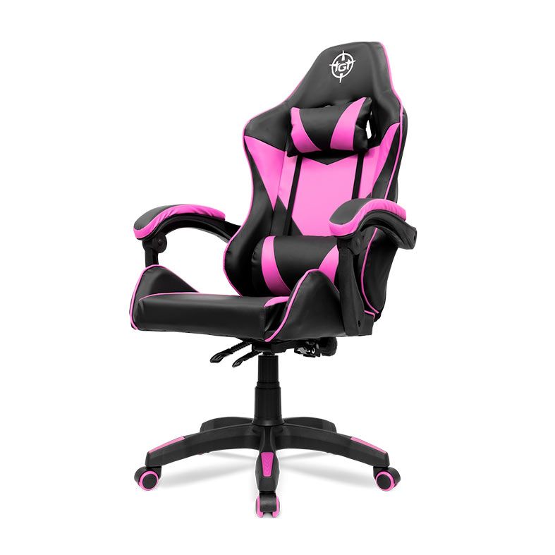 Cadeira Gamer TGT Pusher, Preta e Rosa, TGT-PSHR-BLPK01