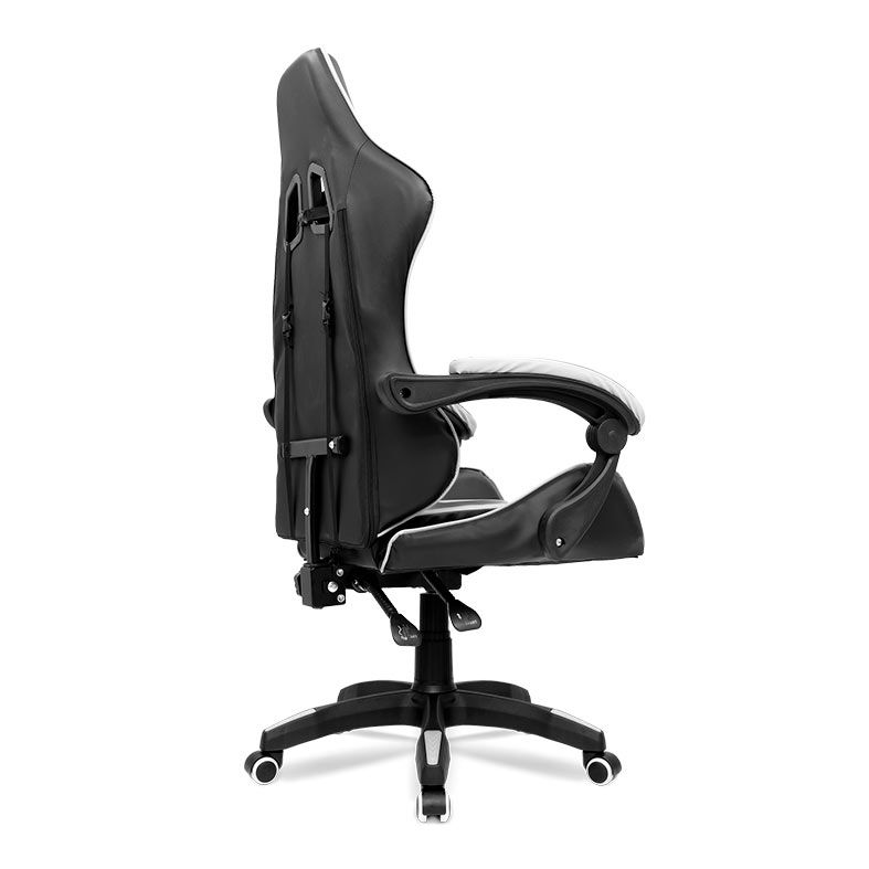 Cadeira Gamer TGT Pusher, Preta e Branca, TGT-PSHR-BLWH01