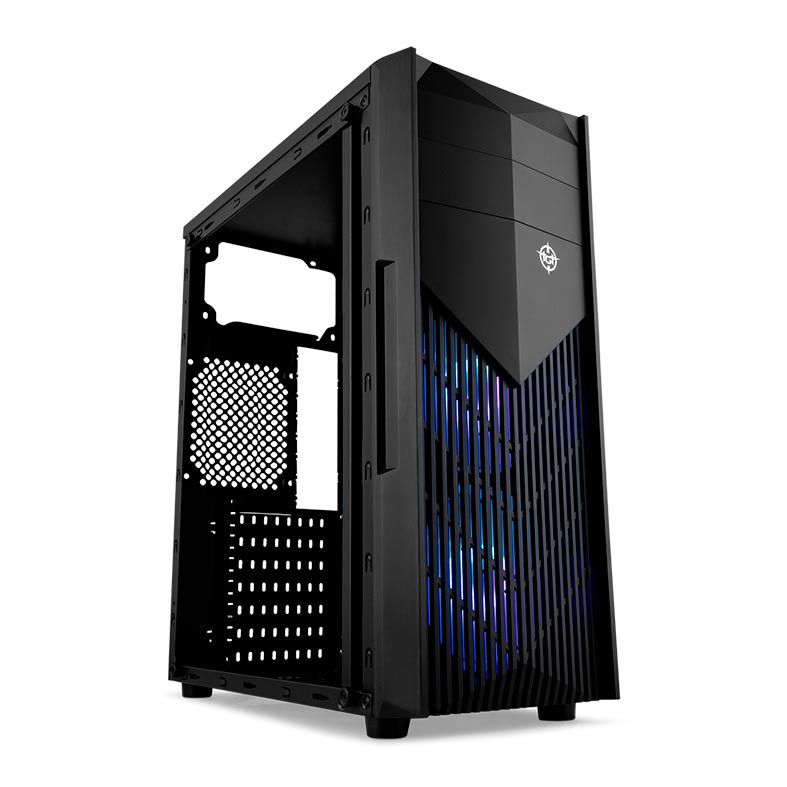 Gabinete Gamer TGT Raptor RGB Lateral De Acrílico Preto, TGT-RTR-RGB01