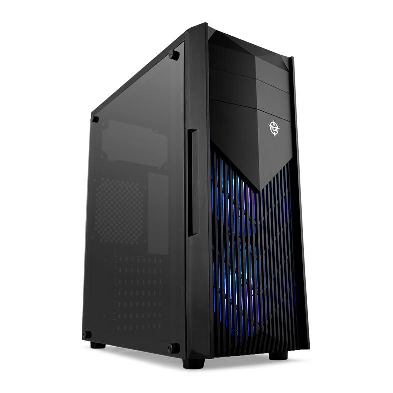 Gabinete Gamer TGT Raptor RGB Lateral De Acrílico Preto, TGT-RTR-RGB01