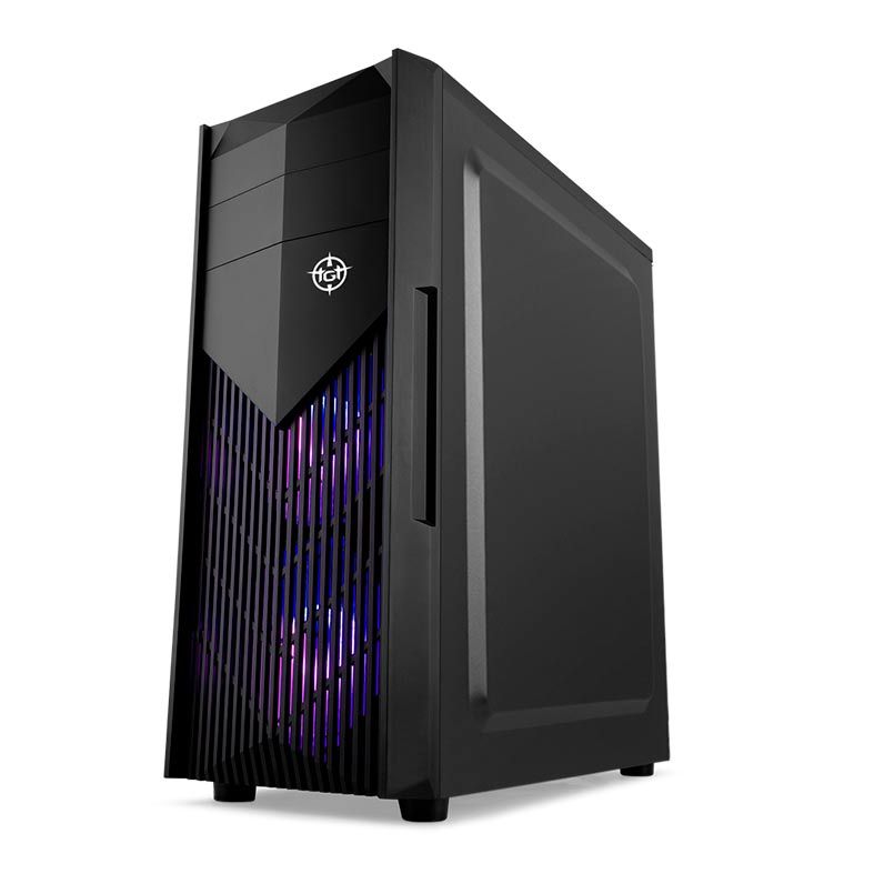 Gabinete Gamer TGT Raptor RGB Lateral De Acrílico Preto, TGT-RTR-RGB01