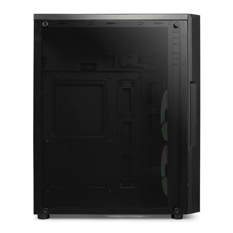 Gabinete Gamer TGT Raptor RGB Lateral De Acrílico Preto, TGT-RTR-RGB01