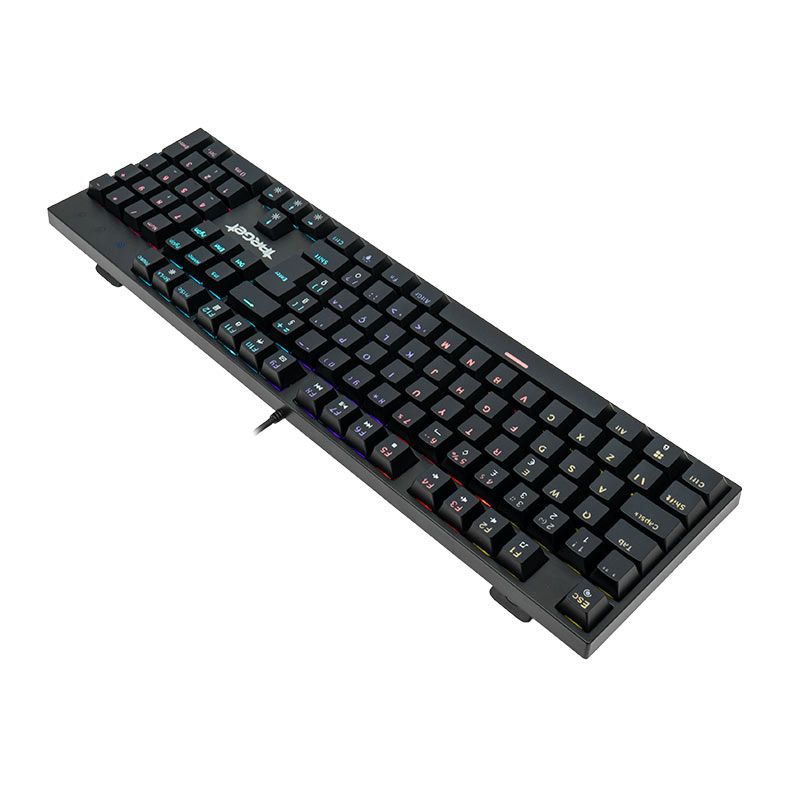 Teclado Mecanico Gamer TGT Sherman, Rainbow, ABNT2, Switch Azul, Preto, TGT-SHR-RBW01