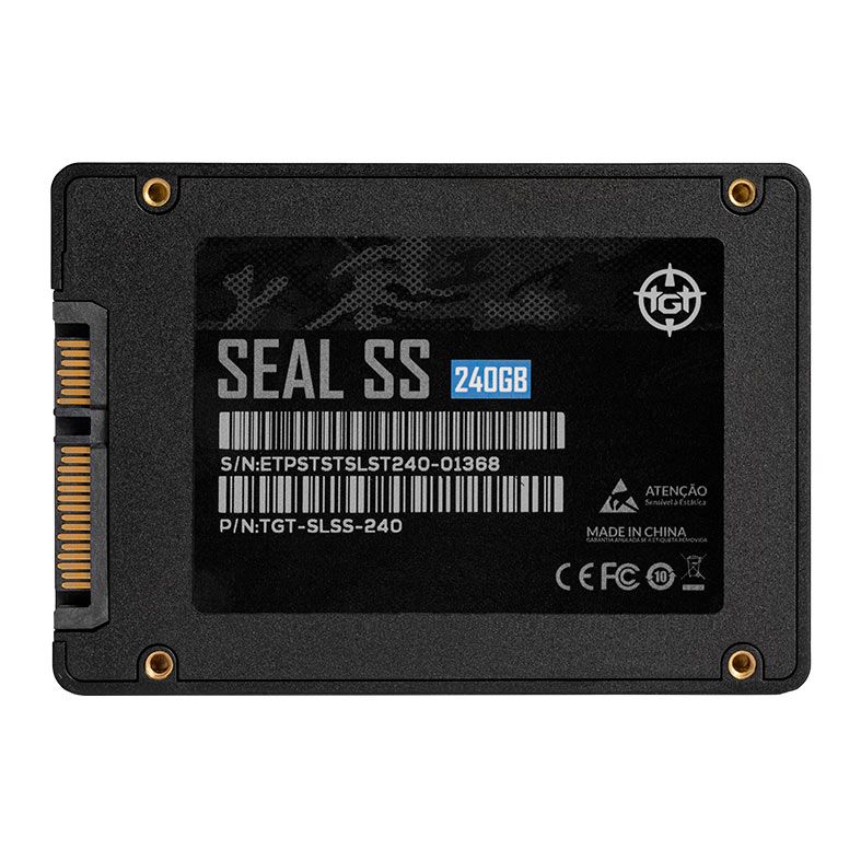 SSD TGT Seal SS, 240GB, Sata III 6GB/s, Leitura 500 MB/s, Gravacao 480 MB/s, TGT-SLSS-240