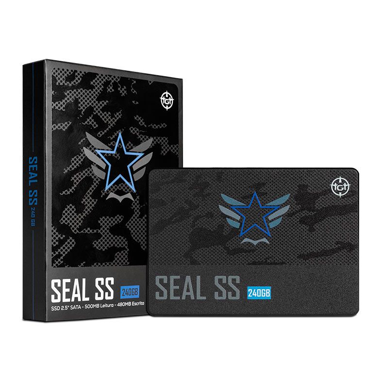 SSD TGT Seal SS, 240GB, Sata III 6GB/s, Leitura 500 MB/s, Gravacao 480 MB/s, TGT-SLSS-240