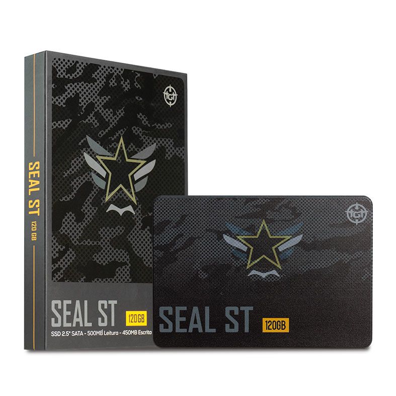SSD TGT Seal ST, 120GB, Sata III 6GB/s, Leitura 500 MB/s, Gravacao 450 MB/s, TGT-SLST-120