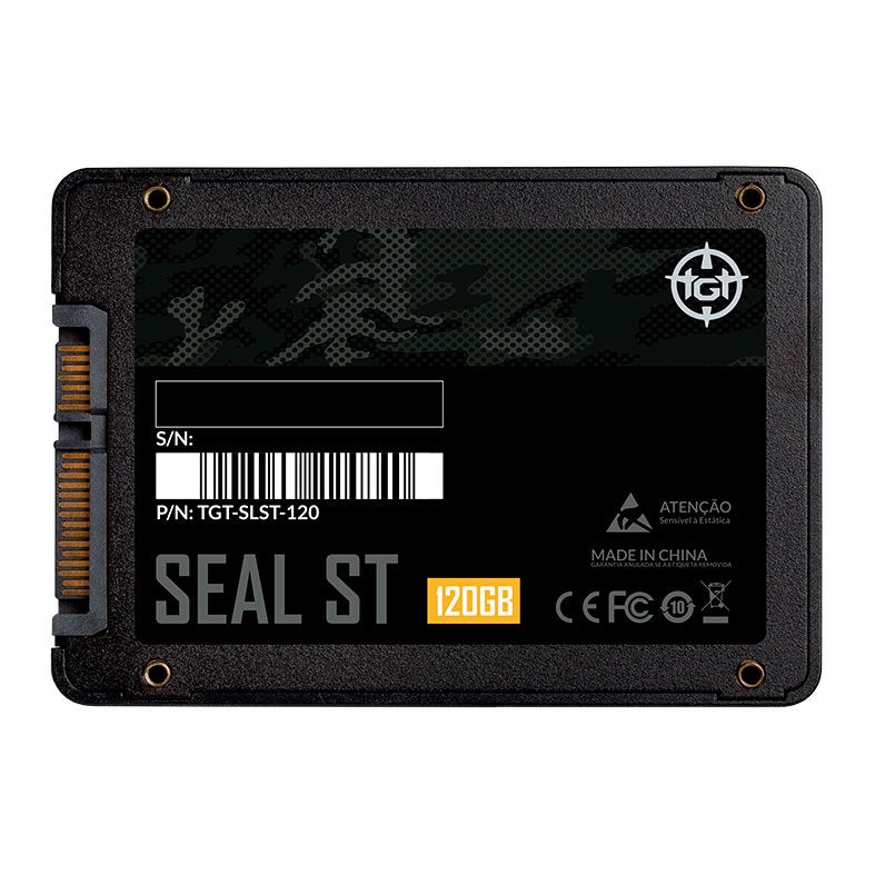 SSD TGT Seal ST, 120GB, Sata III 6GB/s, Leitura 500 MB/s, Gravacao 450 MB/s, TGT-SLST-120