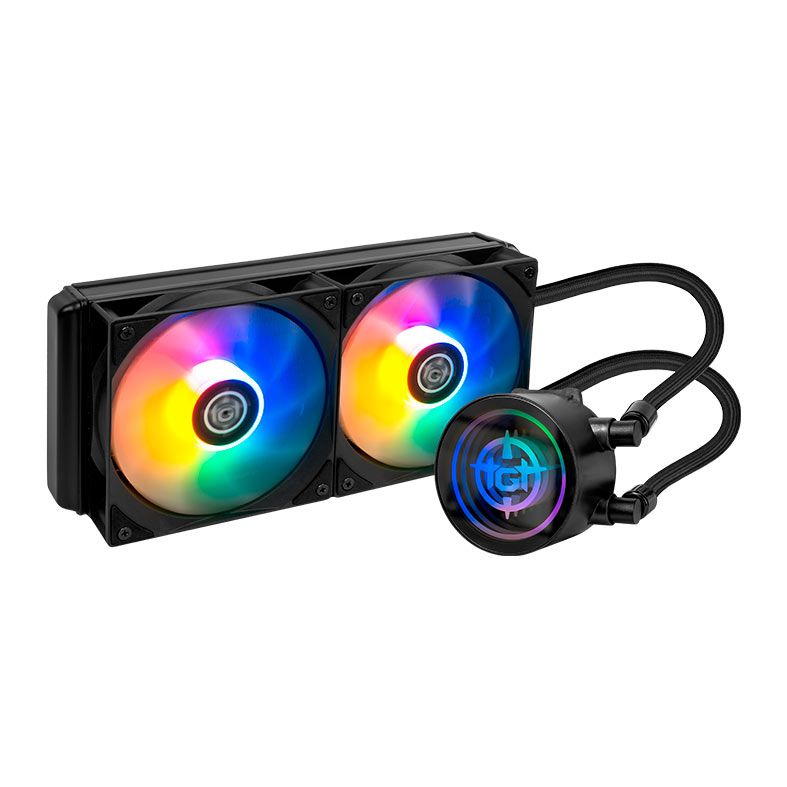Water Cooler TGT Spartel V2, Rainbow, 240mm, Preto, TGT-SPLV240-BK01