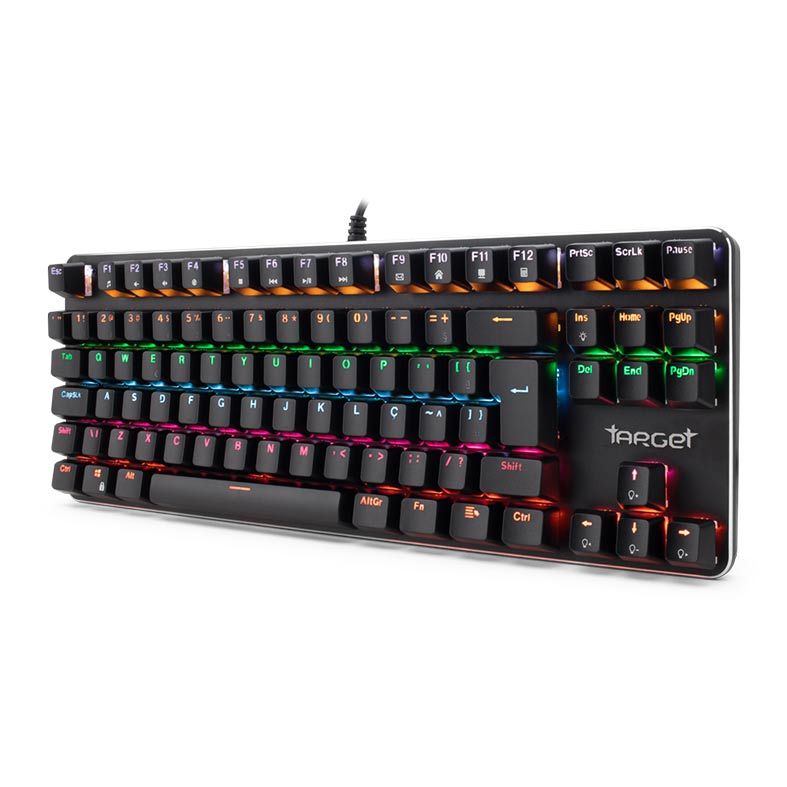 Teclado Mecanico TGT Spawn Tournament Edition Rainbow Switch Outemu Red, TGT-SPWTKL-BLORO1
