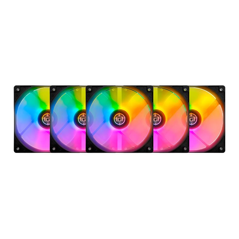 Kit Ventoinhas TGT Striker, Rainbow, 5x120mm, TGT-STK5-BLRBW