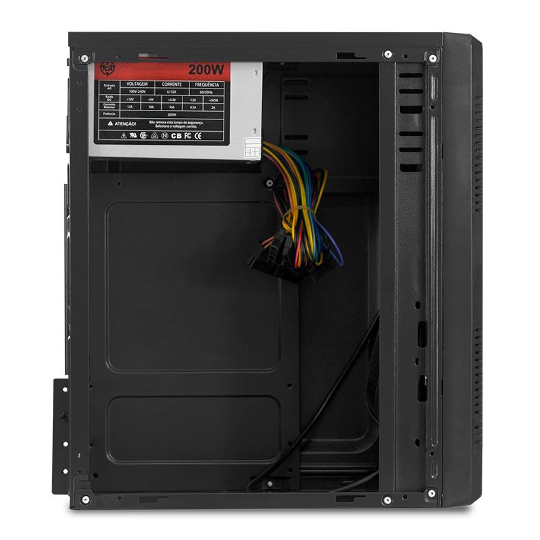 Gabinete TGT Tars, Com Fonte TGT 200W, Preto, TGT-TARS-BL01